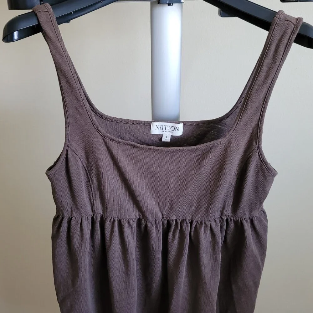 Nation LTD - Kitty Baby Dolly Dress in Espresso - Picture 4 of 16